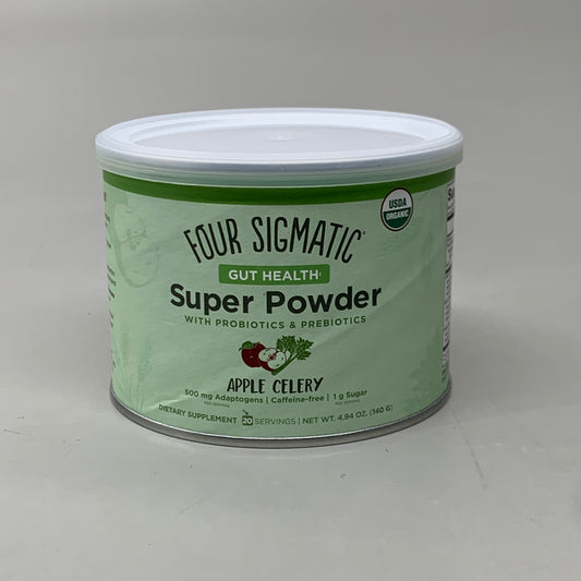FOUR SIGMATIC Gut Health Powder Apple Celery Dietary Supplement 4.94 oz 10/2024