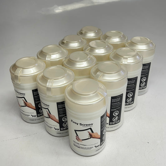 PDI Easy Screen Wipes 70% IPA 12 Pack 70 Ct Each BB 12/2027