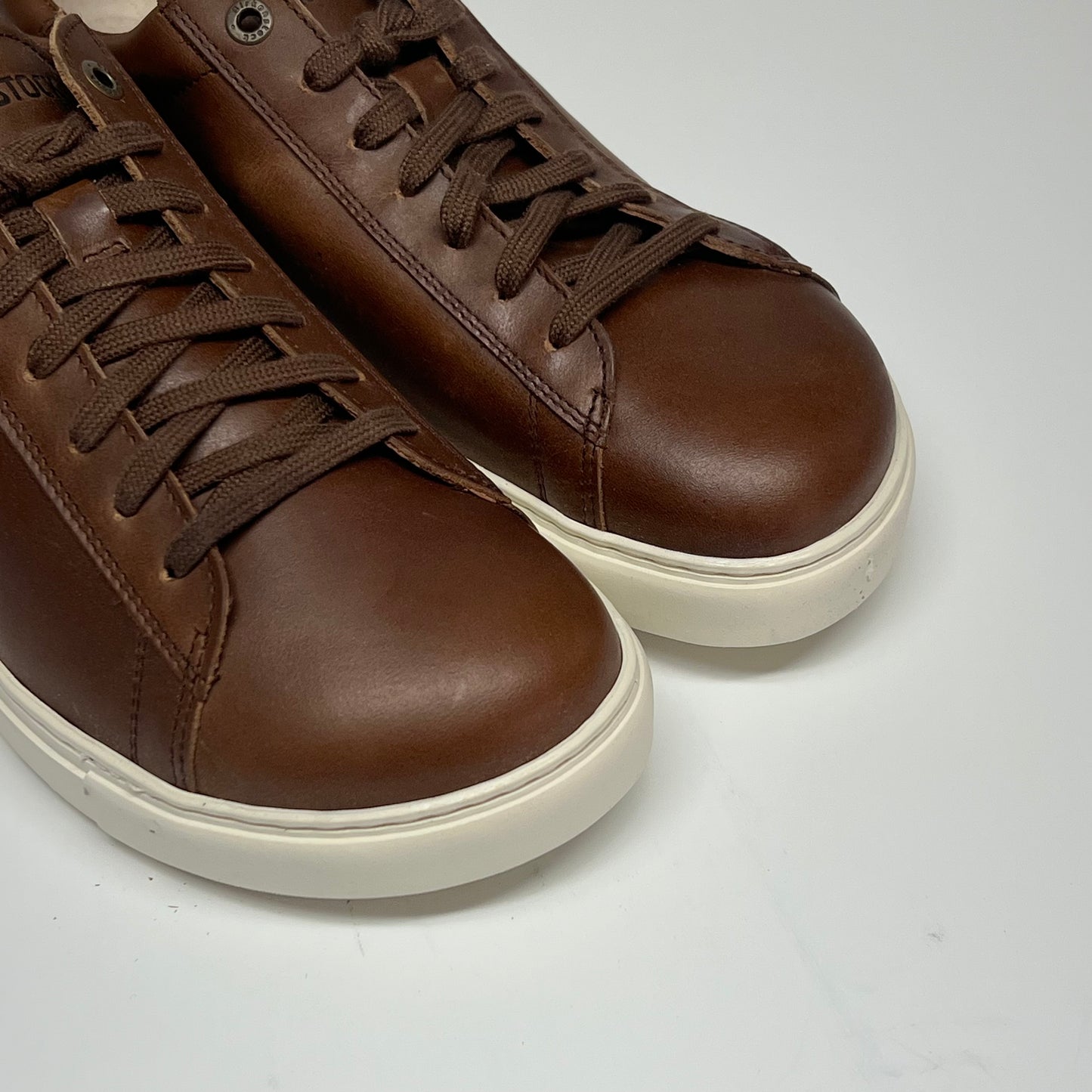 BIRKINSTOCK  Bend Low Leather Lace Up Sneaker Unisex Sz EU 41 Cognac 1026177