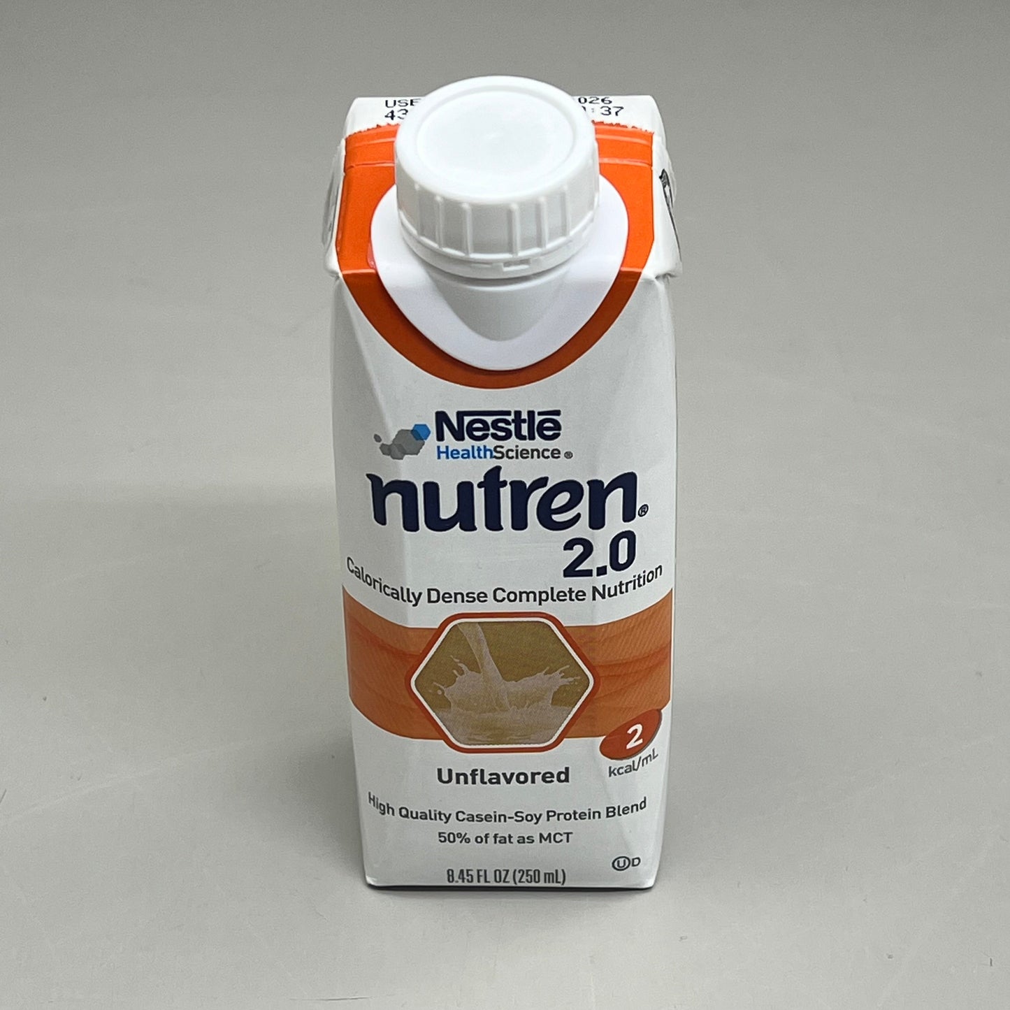 ZA@ NESTLE (24 PACK)Nutren 2.0 Calorie Dense Nutrition Unflavored BB 04/26 8.45fl oz E