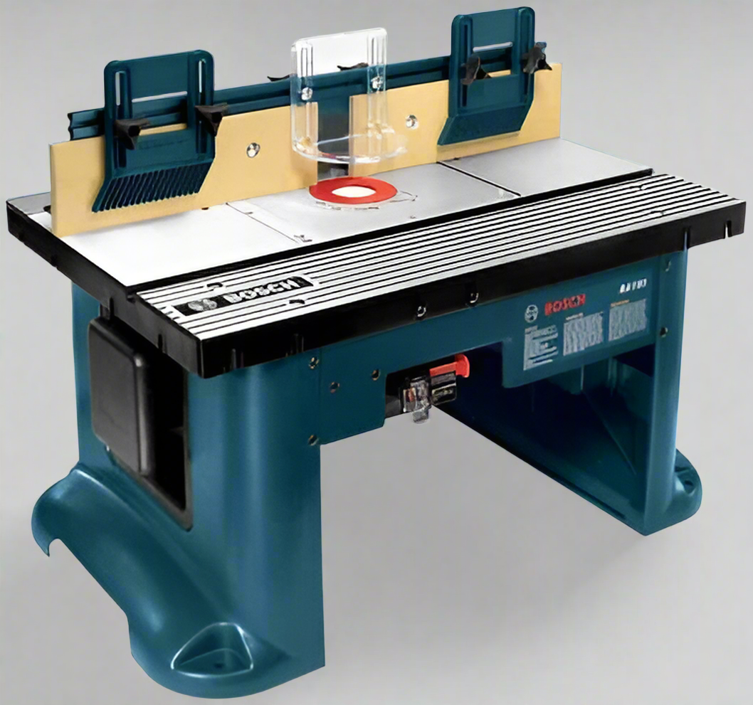 BOSCH Machined Aluminum Top Portable Jobsite Router Table 27"X18" Blue/Gray RA1181