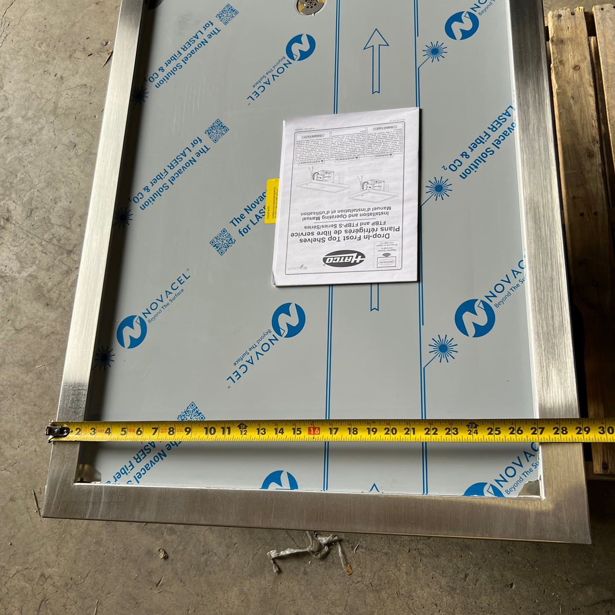 HATCO Refrigerated Cold Display Plate, Drop-in Design Sz 39"L x 29"W x 16"H - FTBP-2 (Bent Frame)