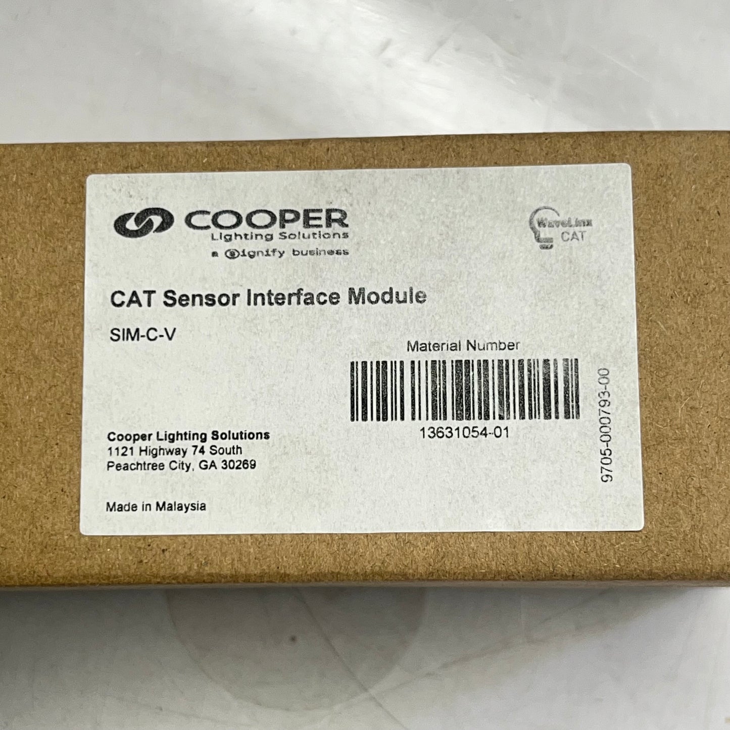 COOPER LIGHTING Cat Sensor Interface Module Network Addressability SIM-C-V