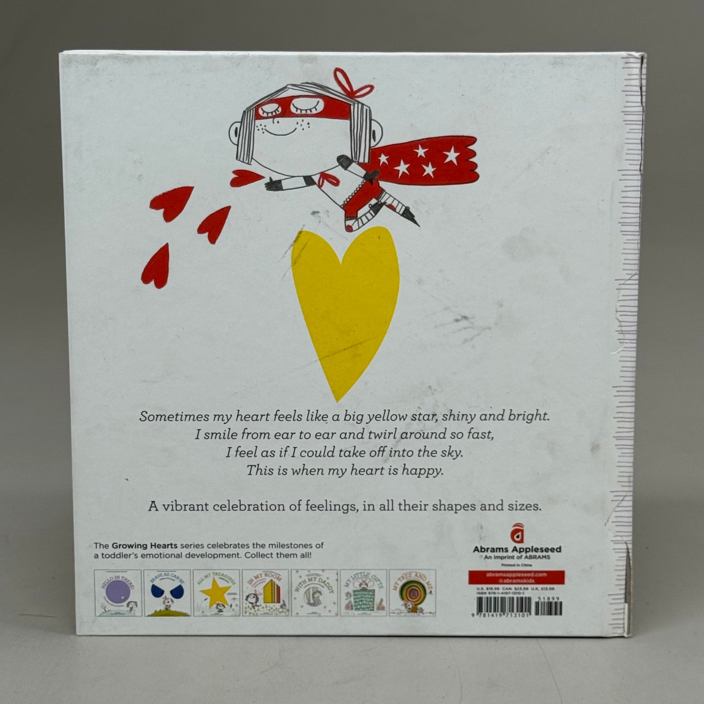 ZA@ IN MY HEART A Book Of Feelings (Growing Hearts) Hardback Book Written by Jo Witek Illustrated By Christine Roussey As-is
