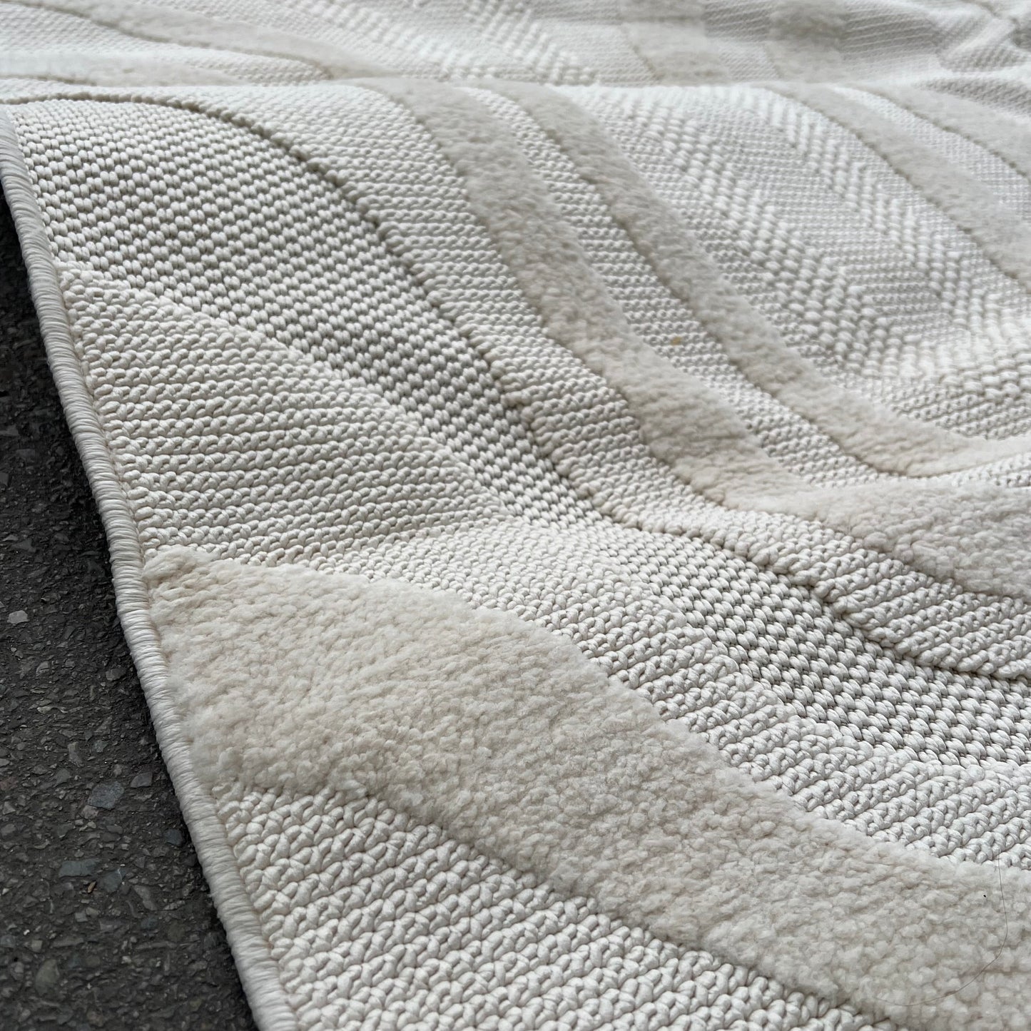 ZA@ GERTMENIAN Sedona Area Rug Boynton Multi-texture 7' X 10' Tan/White G19548