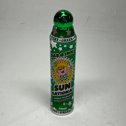 DAB O INK (12 PACK) Sun Sational Bingo Marker Bright Ink 110ml/4oz Green D26