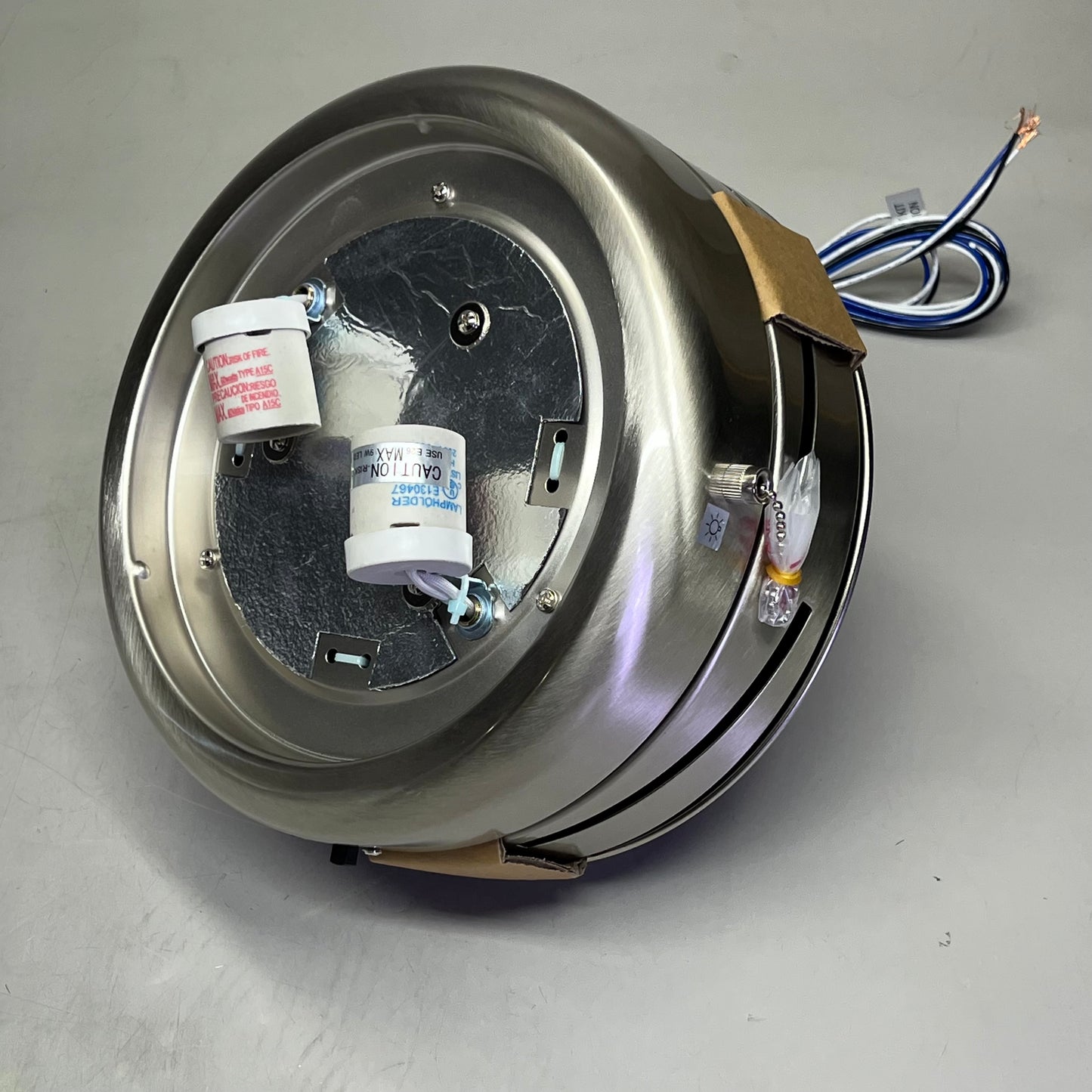 TRANSGLOBE Cappleman Energy Star 5-Blade Ceiling Fan Brushed Nickel F-1020-ES BN