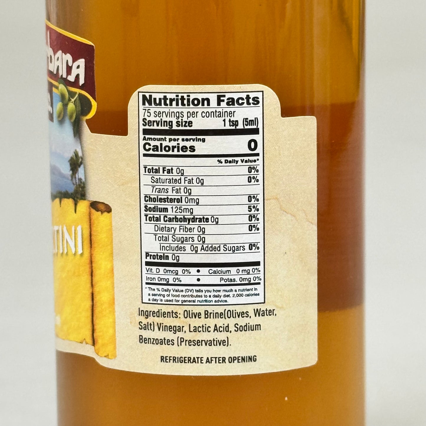 SANTA BARBARA OLIVE CO (12 Pack) Dirty Martini Mix 375ML Yellow BB 01/27 55-200-29