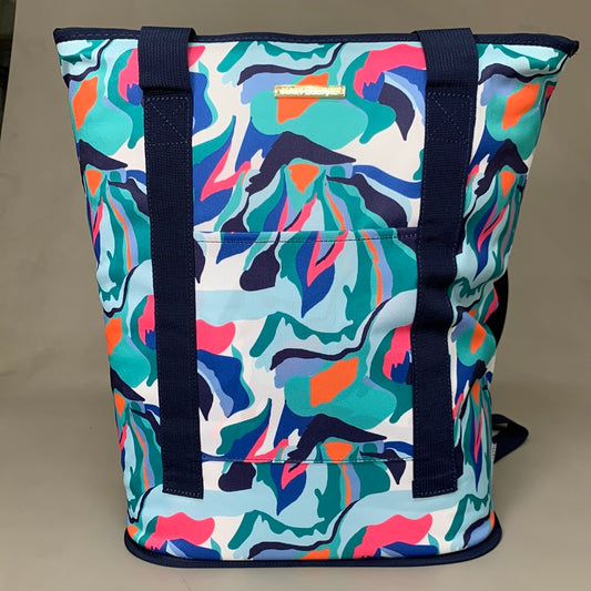 MARY SQUARE Cooler Backpack Leak Resistant Easy Like Sunday Morning Blue 45002