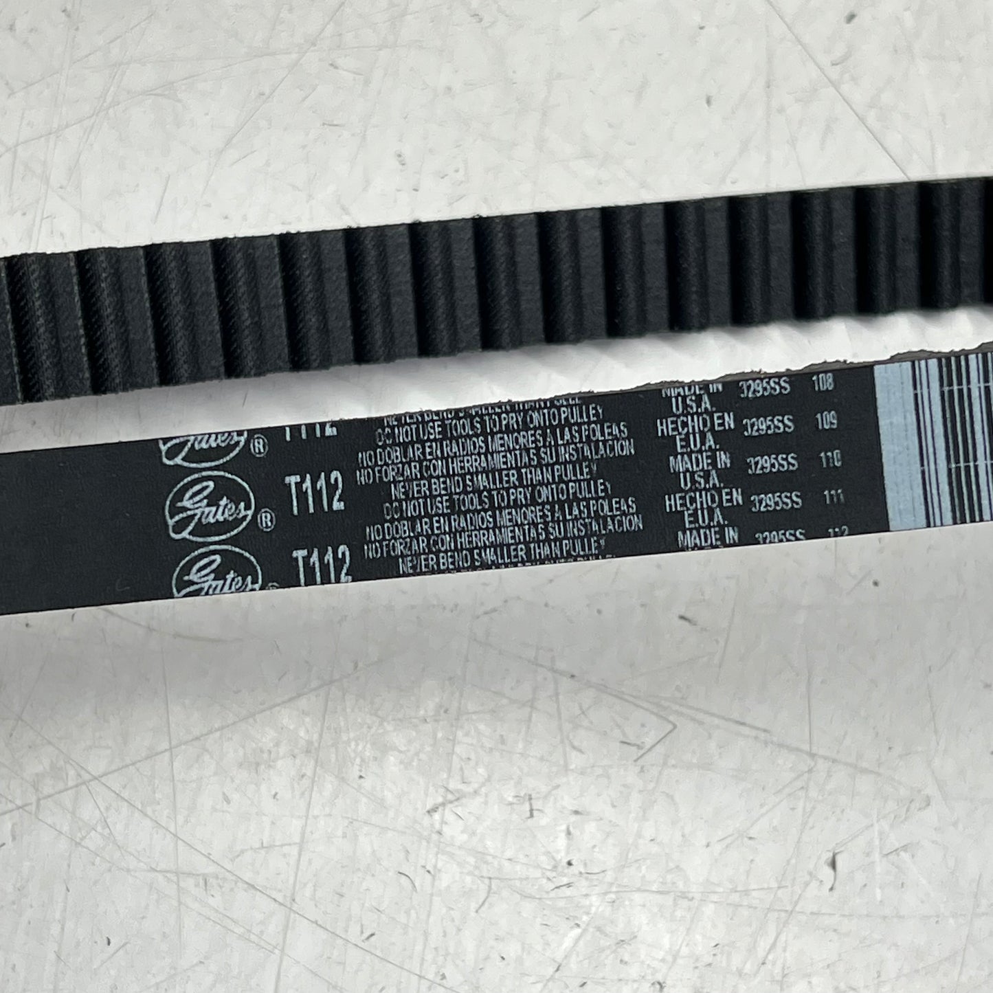 GATES Power Grip Timing Belt For Chevrolet & Toyota Vehicles Black T112