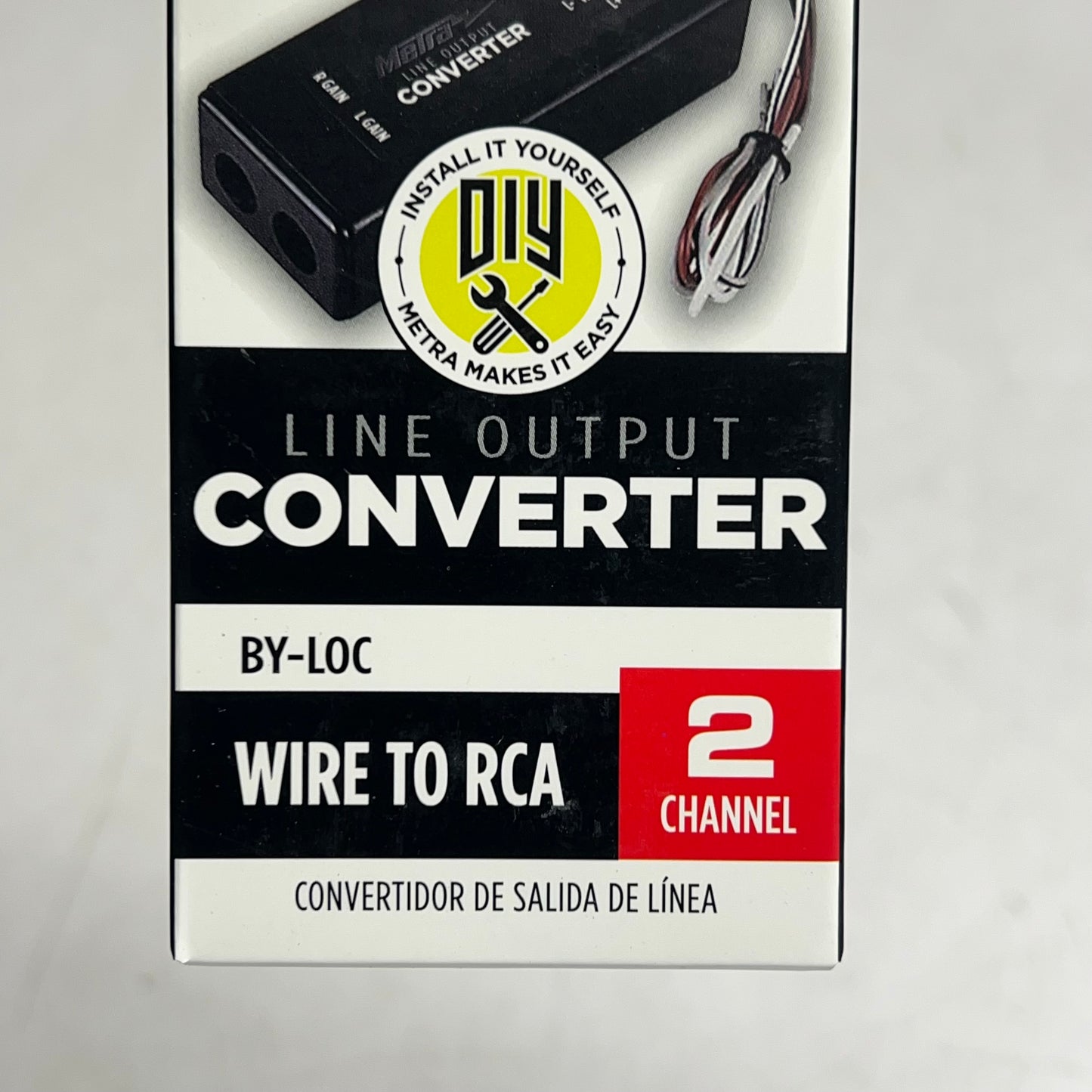 METRA Line Output Converter Wire To Rca 2 Channel  Wide Range Black BY-LOC