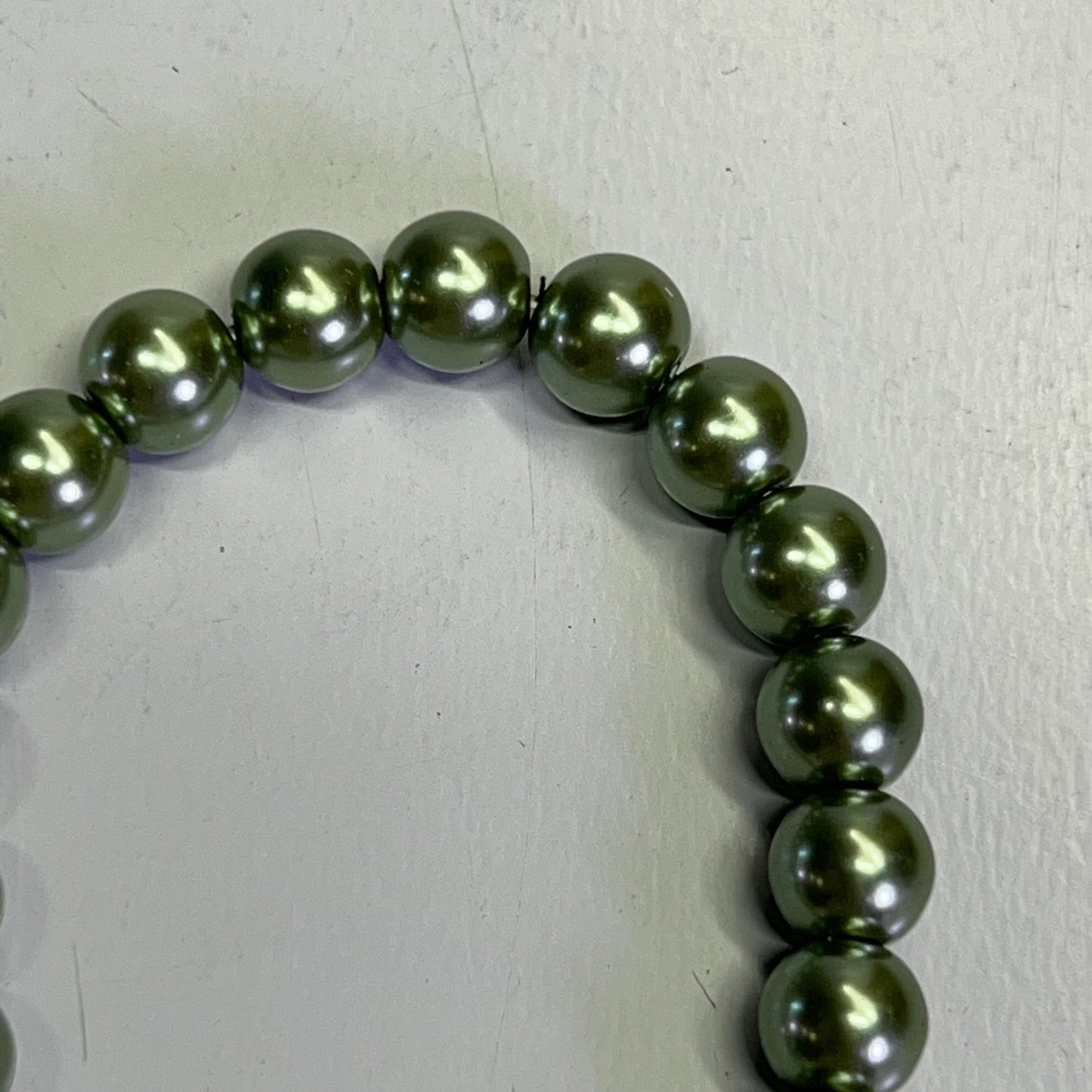 VALERIE PARR HILL  Angel Wing Heart & Pearl Friendship Bracelets Sz Small Green