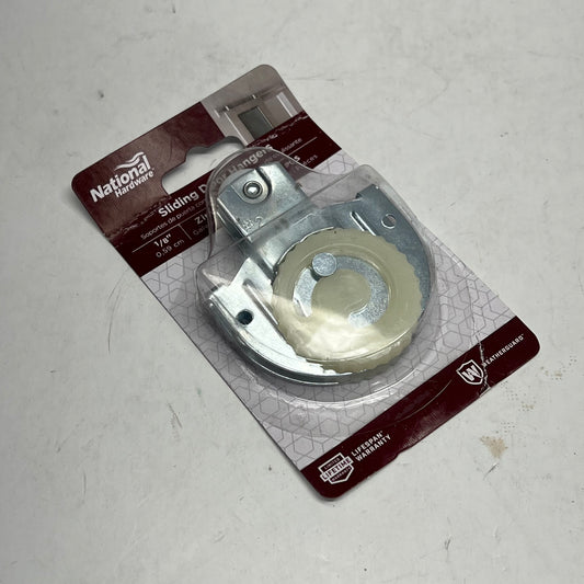 NATIONAL HARDWARE (2 PACK) Sliding Door Hanger 1/8" Offset Silver Zinc Plated