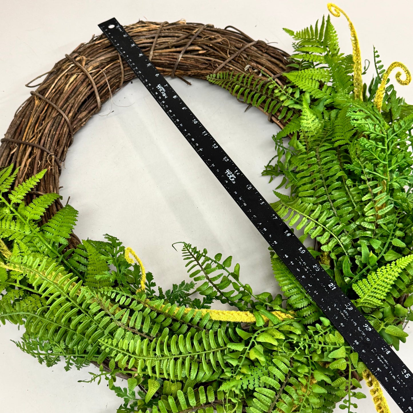 RAZ IMPORTS Oval Mixed Fern Wreath Home Decor 28" Green W4102231