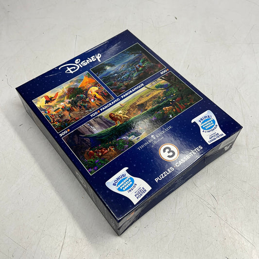 DISNEY Multiple Panoramic Jigsaw Puzzle Of Disney Scenes 300, 500 & 700 Piece 1124-3