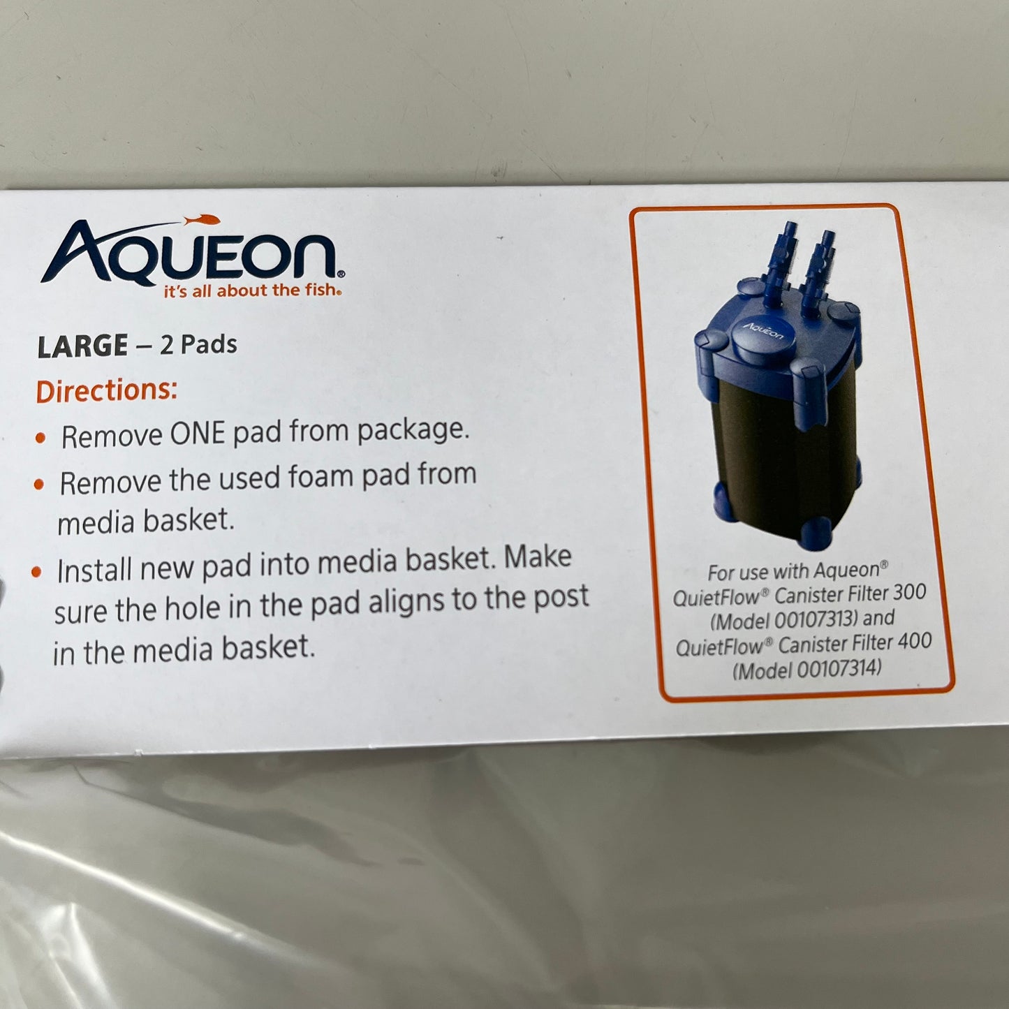 AQUEON Quietflow Filter Foam Pad
