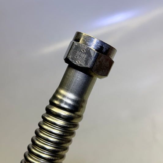 ZA@ BRASS CRAFT (25 PACK) Water Heater Connector Coated SS 3/4" 18" Long SWB00-18N