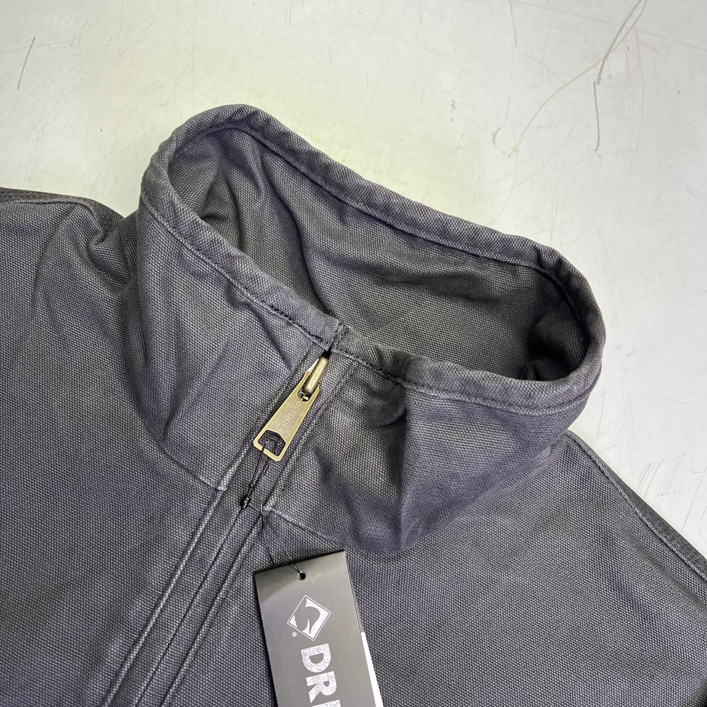 DRI DUCK Canvas Comfort Maverick Workman Jacket Men's Sz XL Charcoal 5028