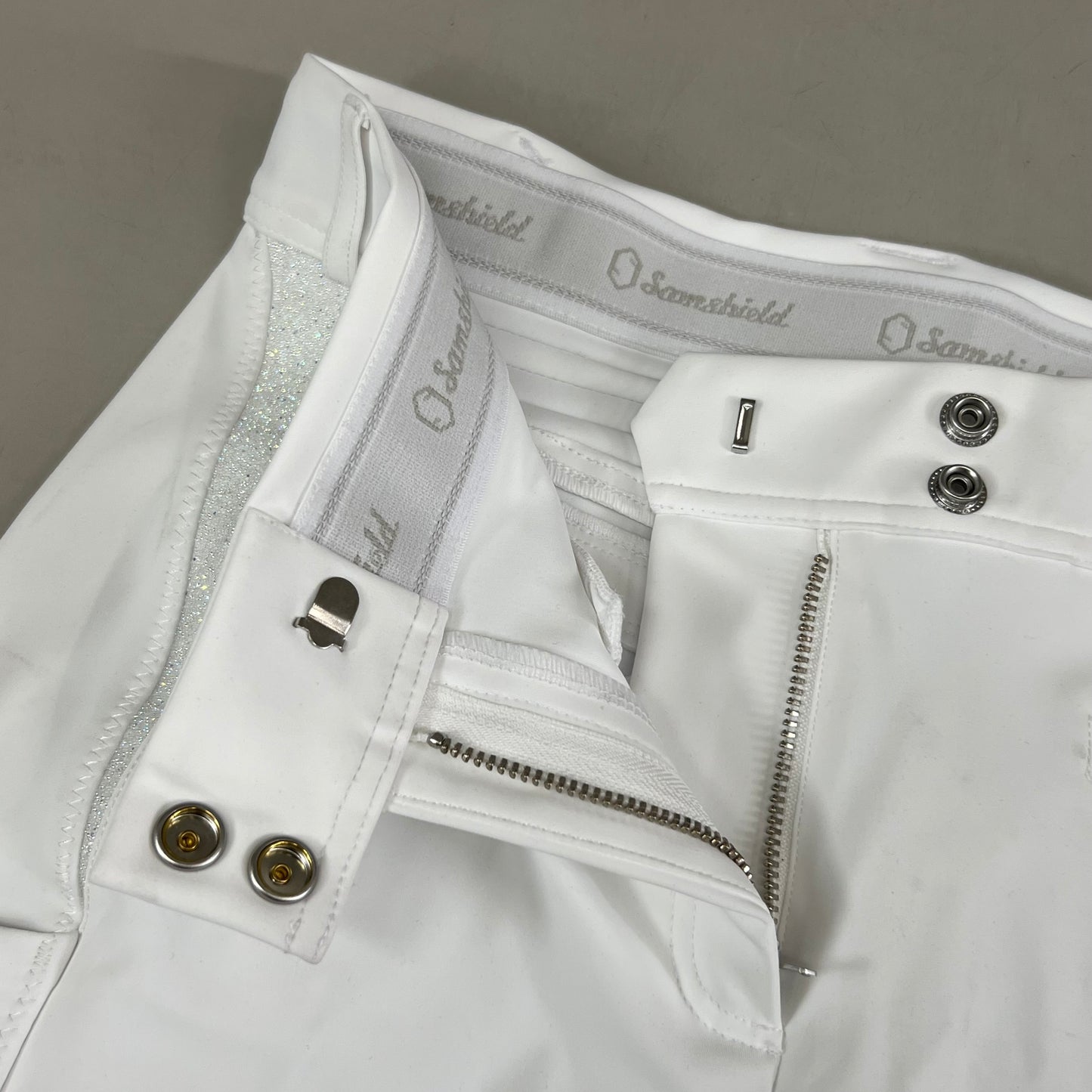 SAMSHIELD Omega Equestrian Pants Women's Sz US 26, UK 8, FR 36 White
