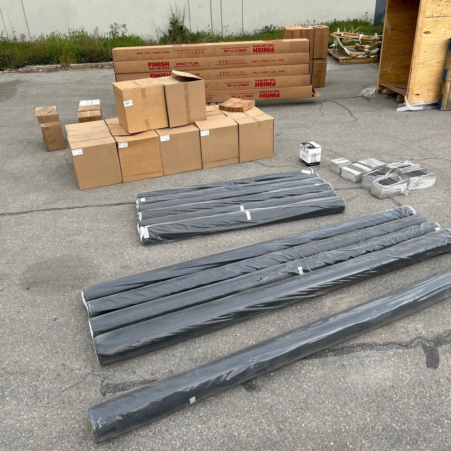 Z@ SPECTRA Gutter System HUGE LOT!!! Bronze, Aluminum (New)