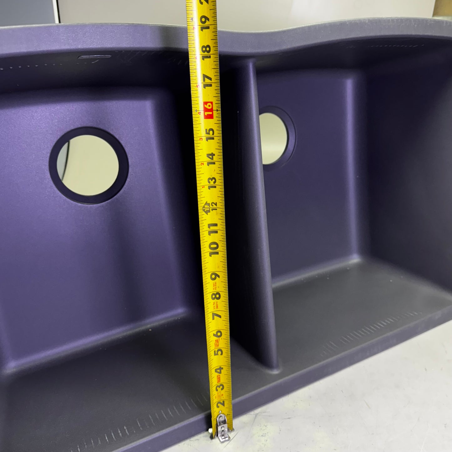 BLANCO Diamond Silgranit Double Bowl Under-mount (Cinder) 32" 441470