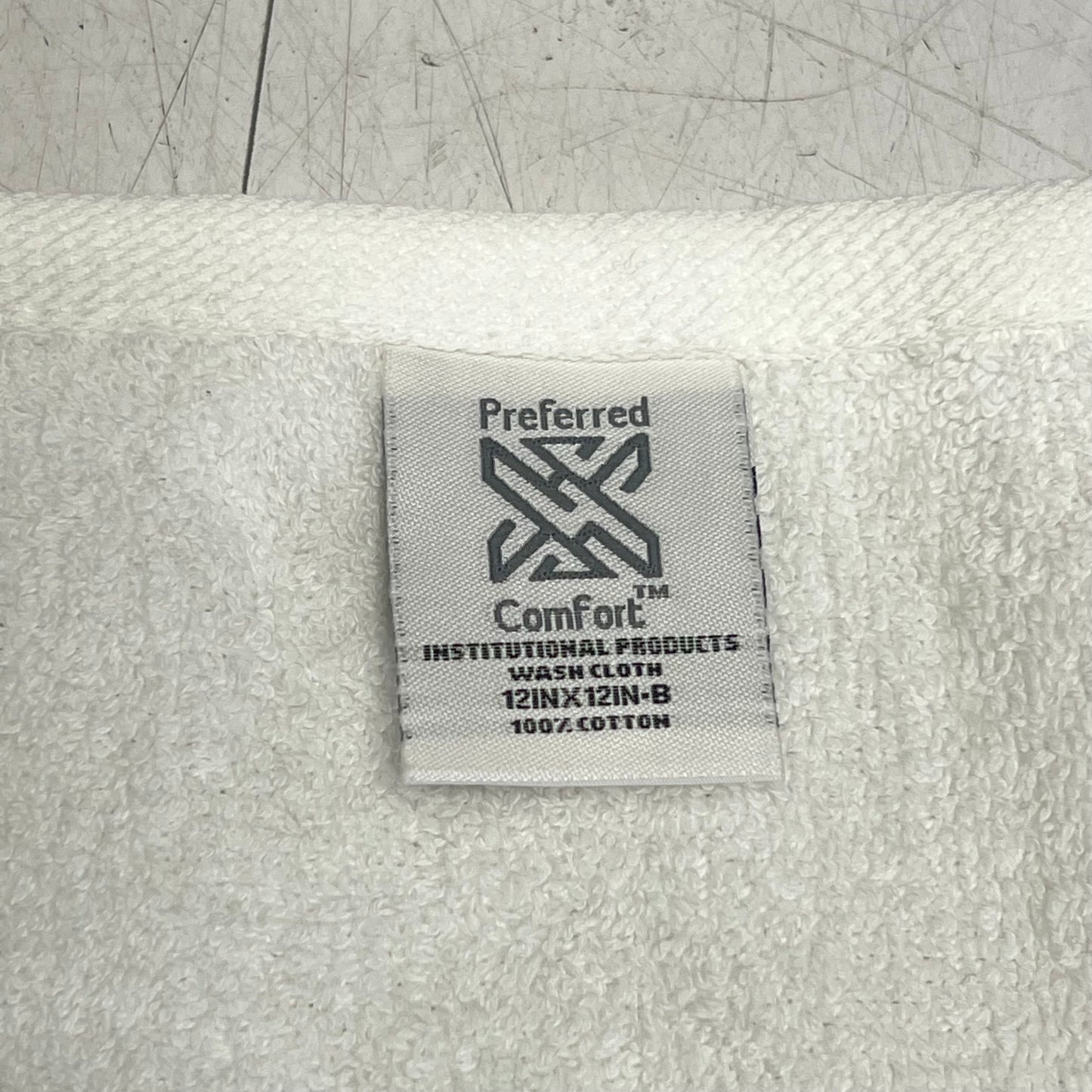 ZA@ WELSPUN (10 PACK) Hotel Wash Cloths Cotton 12 x 12 White 887719102245