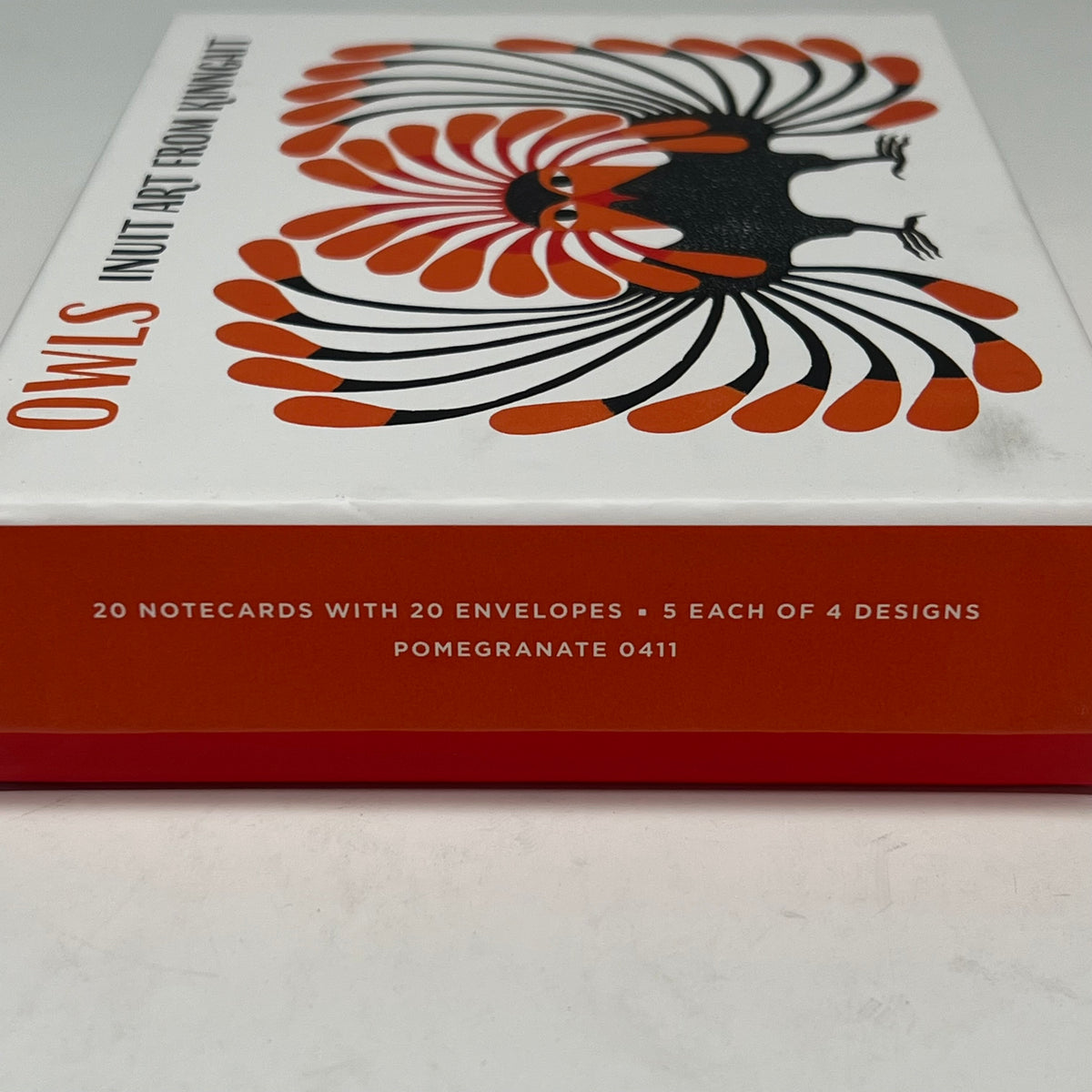 POMEGRANATE (20 PACK) Owls Inuit Art From Kinngait Notecards W/ Envelopes 4x6"