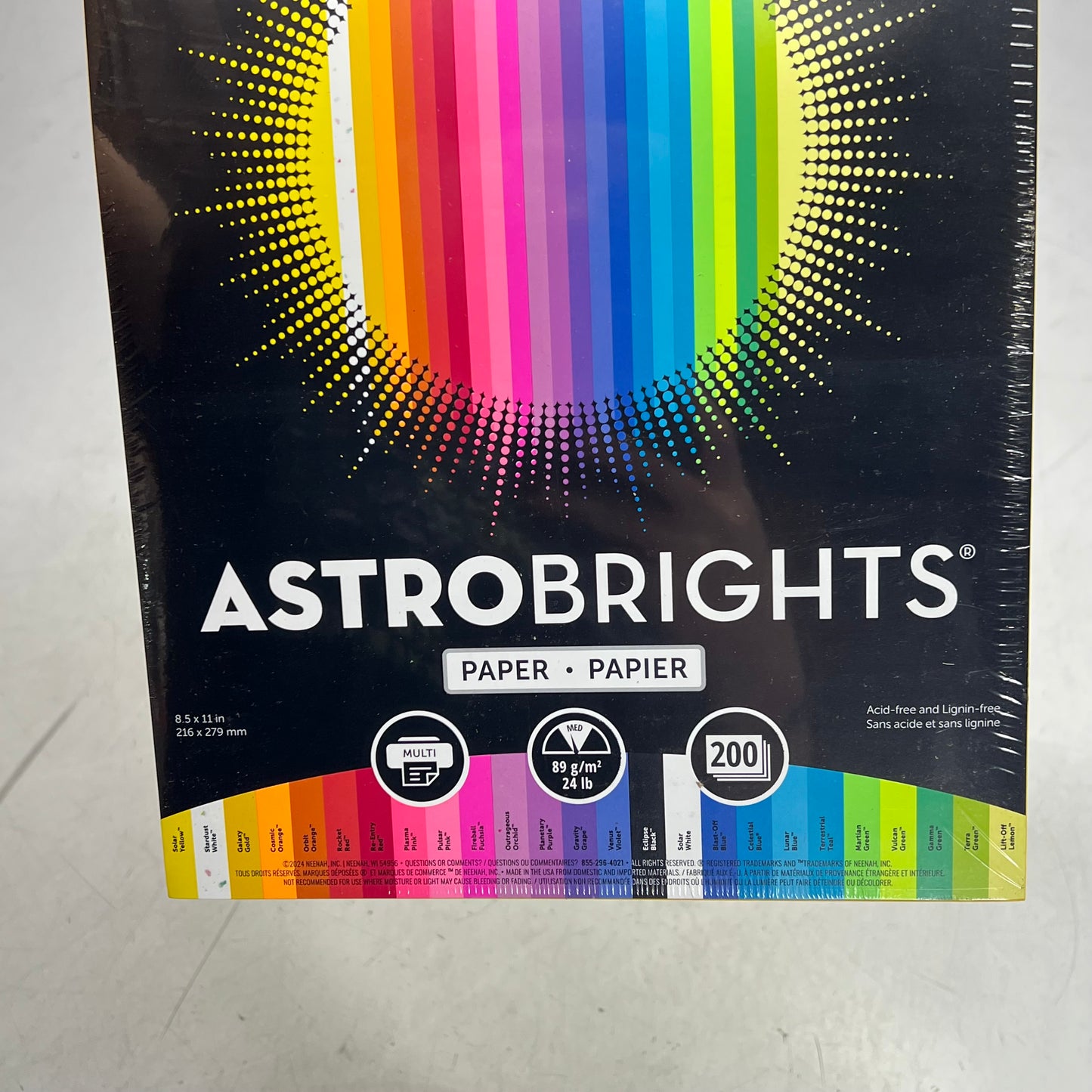 ASTROBRIGHTS (2 PACK, 200 SHEETS EACH) Colored Paper 8.5" X 11" 24lb Multicolor