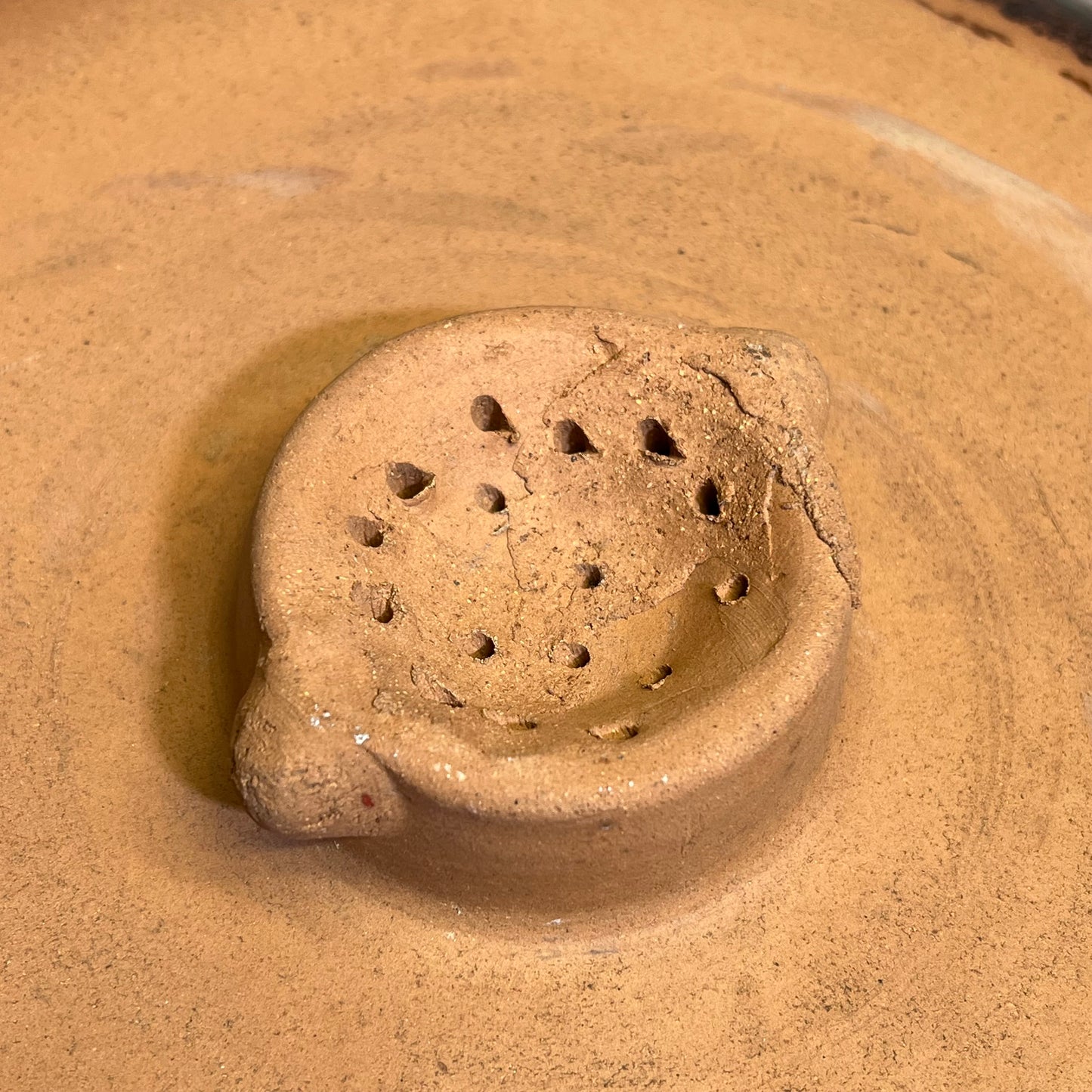 ZA@ Glazed Pottery 2 Piece Swirl Stand Bird Bath 22" L x 20" Dia Shiny Red