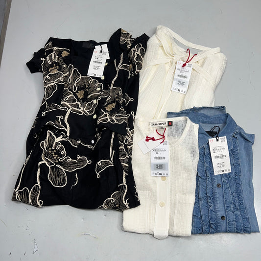 ZA@ ZARA SRPLS Lot Of Assorted Clothing Tops & Bottoms Women's Sz XS & S Multicolor
