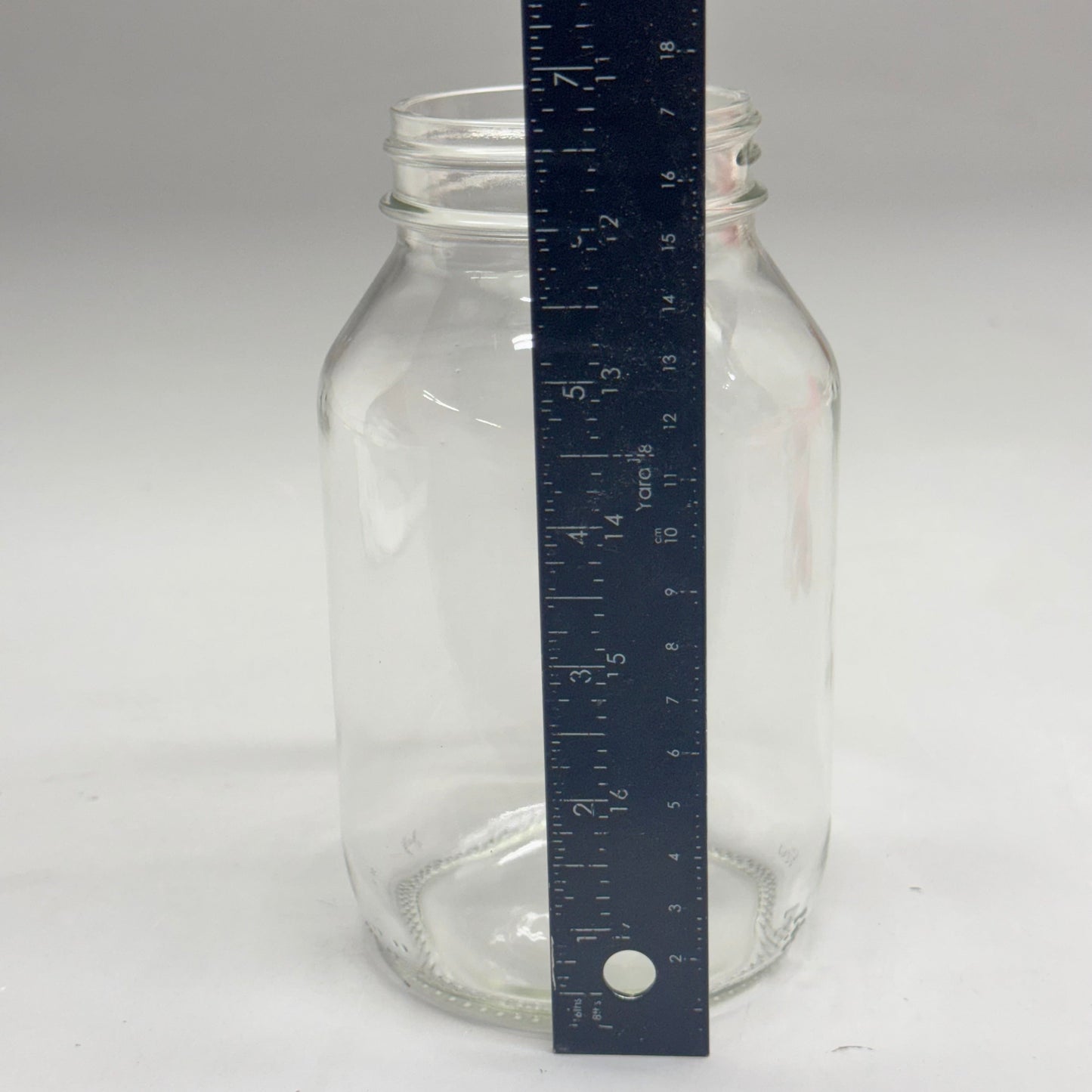 ZA@ Flint Glass Jars (50 PACK) Fits Regular Mouth Canning Lids! Sz ~6.5”H x 2.5”D (New) E