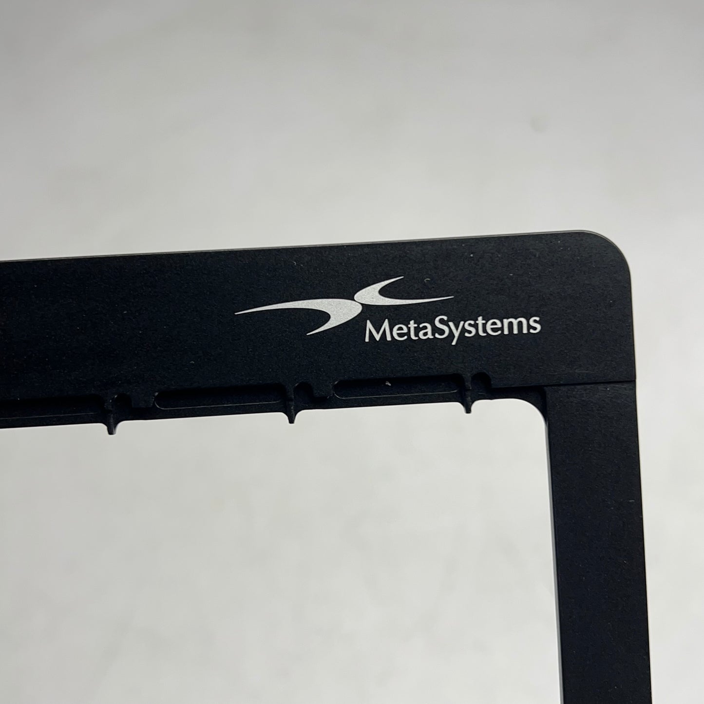 META SYSTEMS Modular Stage Adapter Plates for Microscopes 10.5"x5" Black