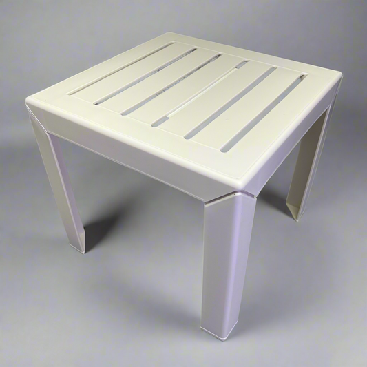 GROSFILLEX Resin Bahia Versatile Outdoor Low Table  16"x16" White CT052004