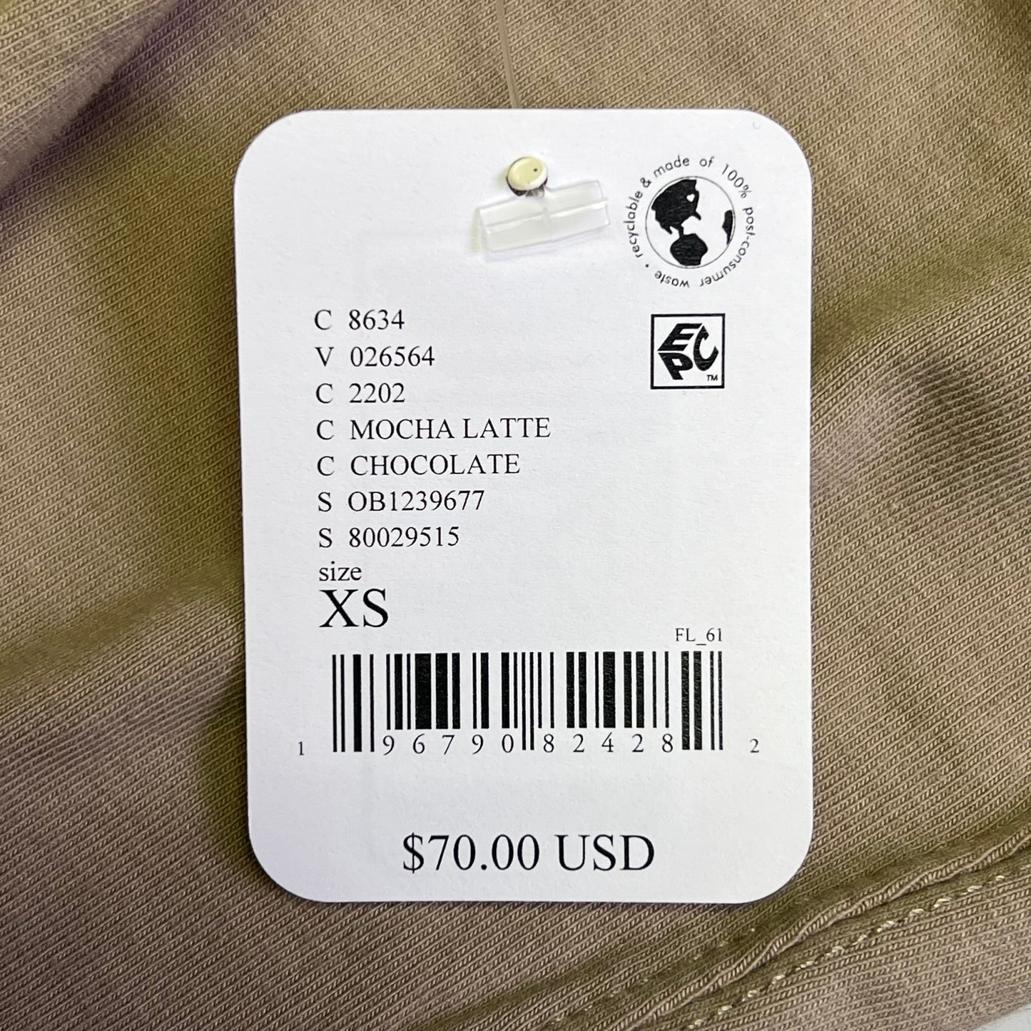 FREE PEOPLE Hot Shot Onesie Relaxed Fit Women's Sz XS Mocha Latte 80029523