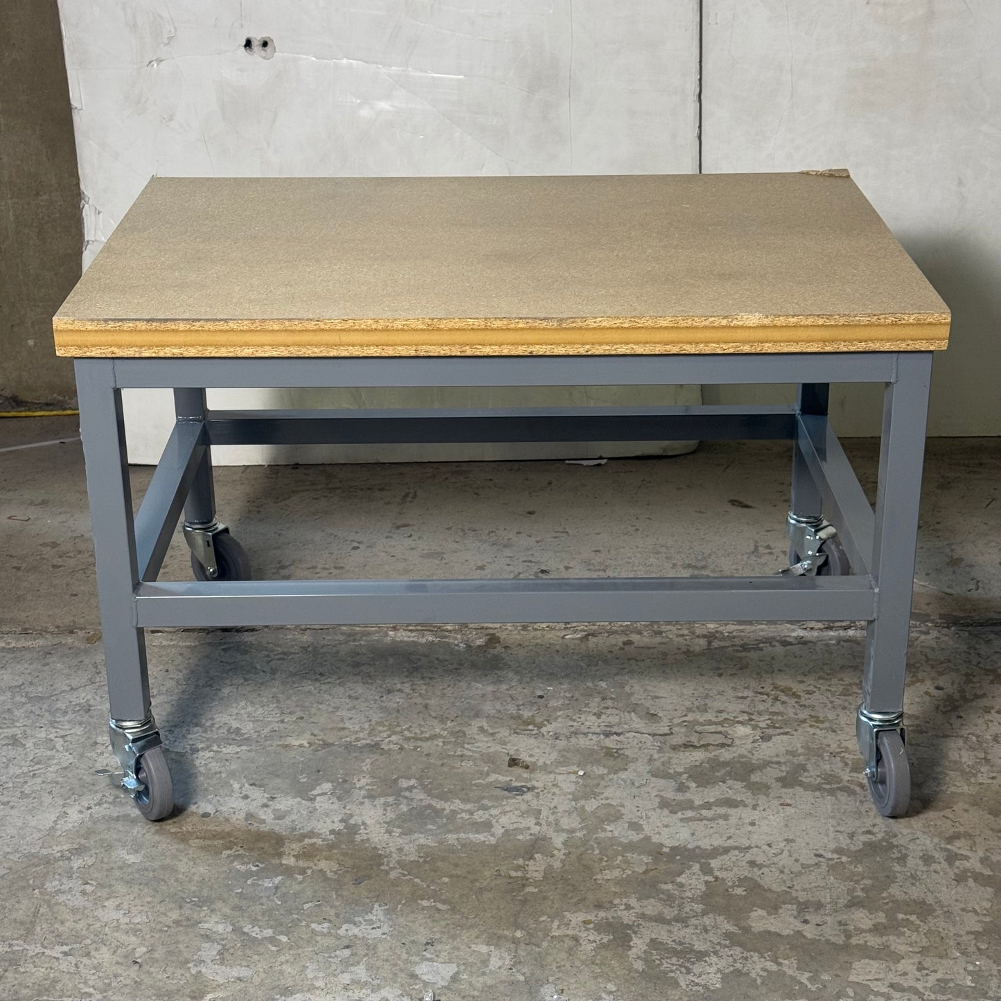 ZA@ BUILTRITE Table With Wheels, High resistance Sz 36”Lx24”Wx23”H (AS-IS, Minor Damage)