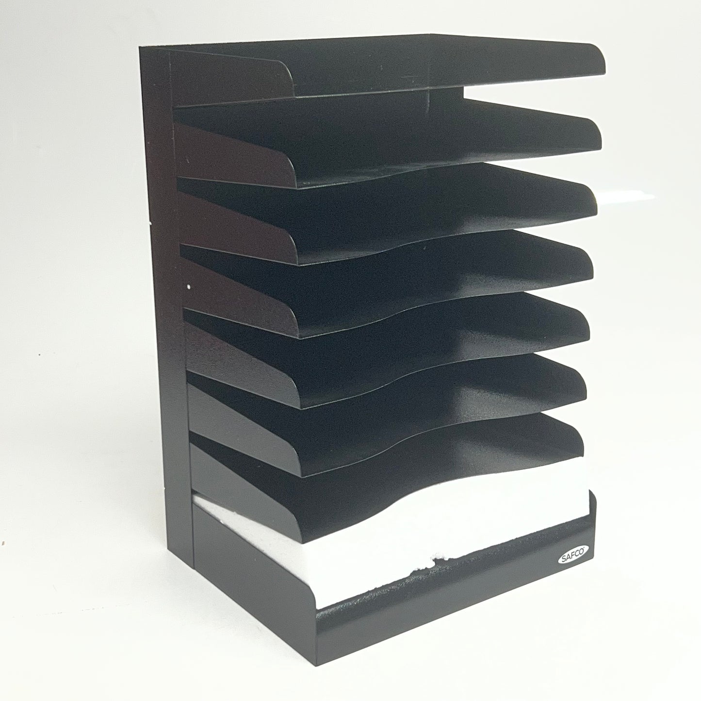 SAFCO Steel Desk Tray Sorter 8 Shelf 3129BL