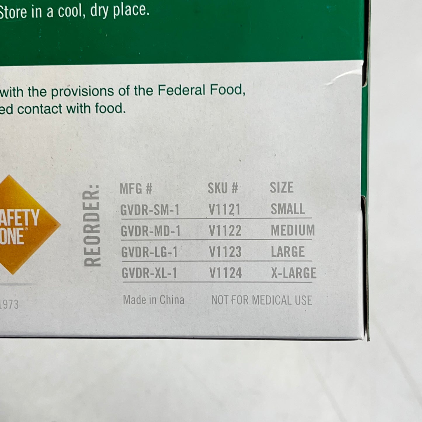 THE SAFETY ZONE (1,000 PACK) Industrial Grade Lightly Powdered Unisex Sz M Clear GVDR-MD-1