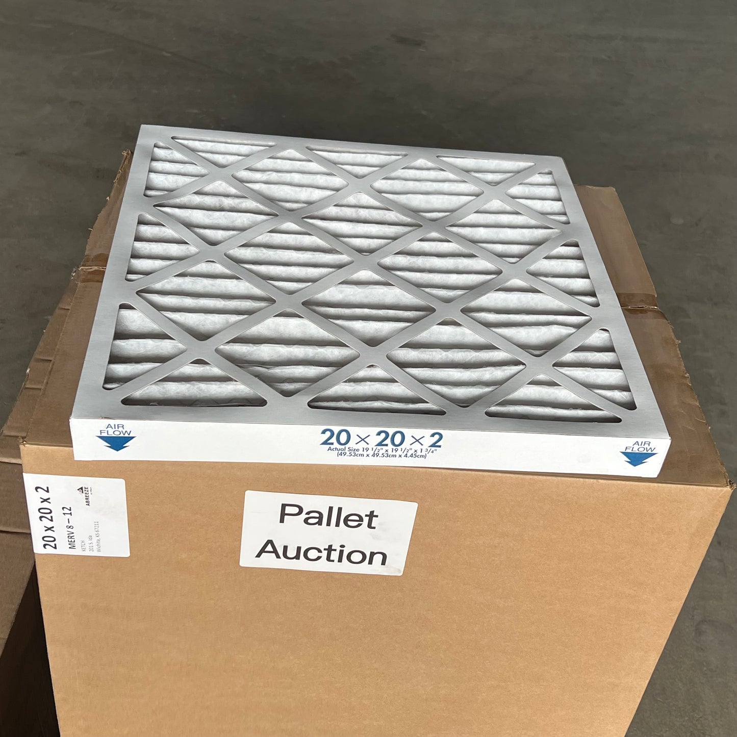 ZA@ Pallet of MIXED Furnace Filters, Books, Hardware, Individually Packaged Creamer Packets & More!!! (AS-IS)
