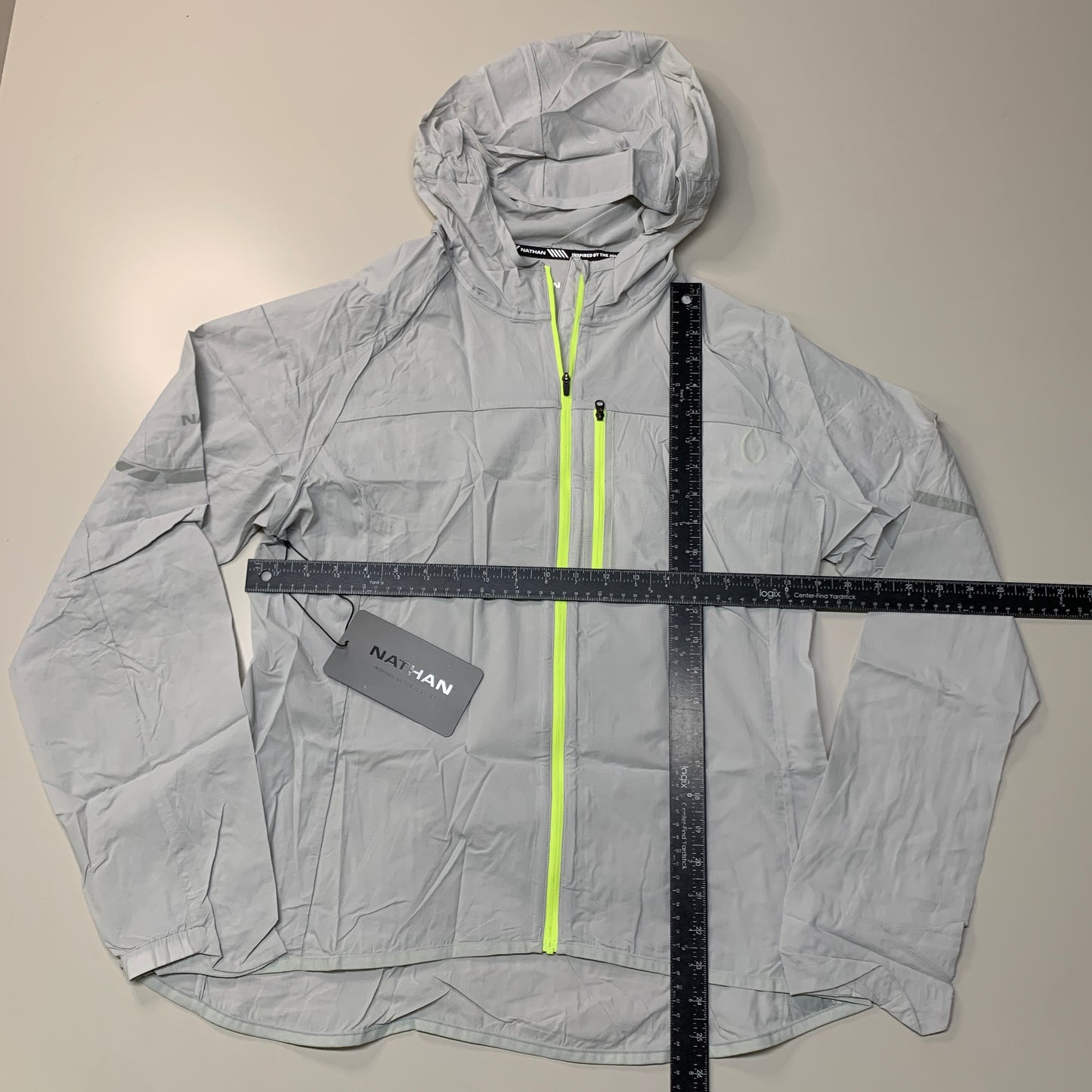 NATHAN Stealth Jacket W/ Hood Women's Grey Mist Size XL NS90080-80122-XL