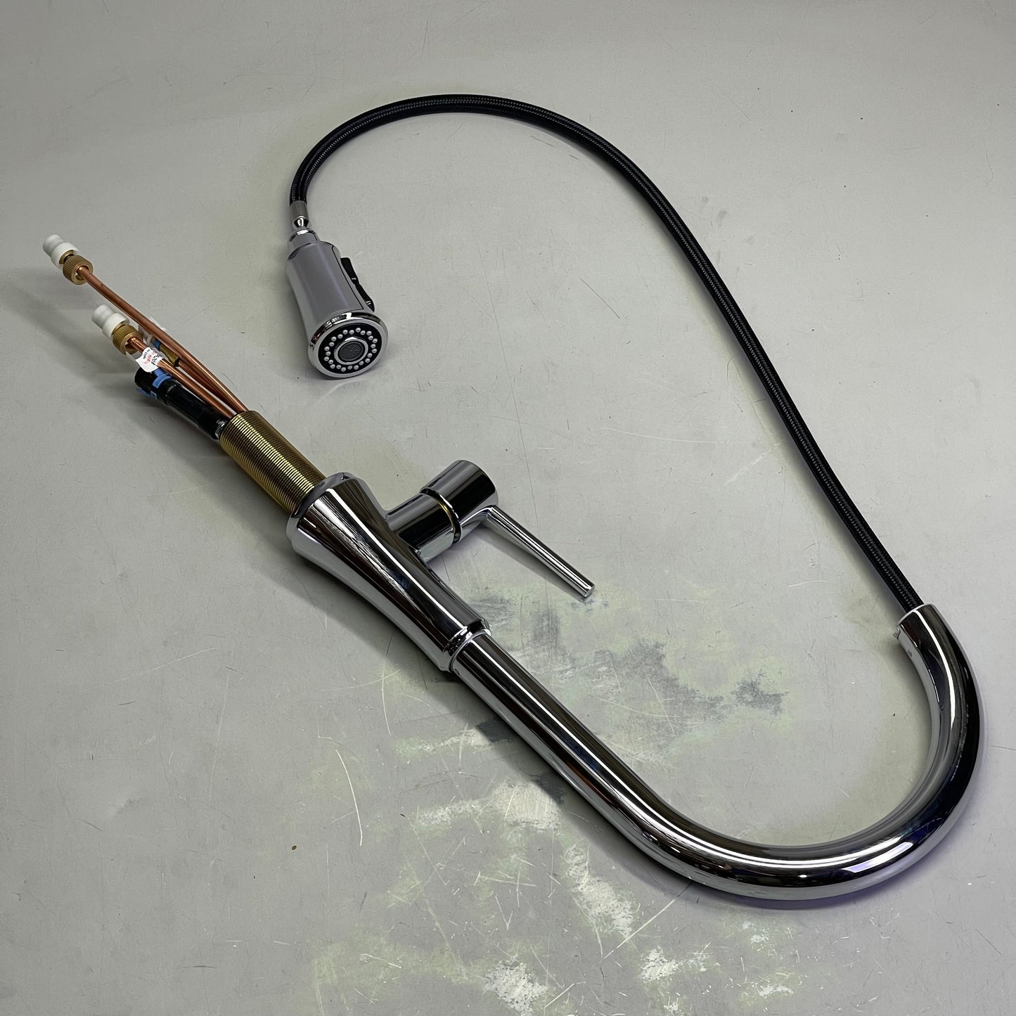 PFISTER Pfirst Series 1-Handle Pull-Down Kitchen Faucet Polished Chrome G529-PF2C