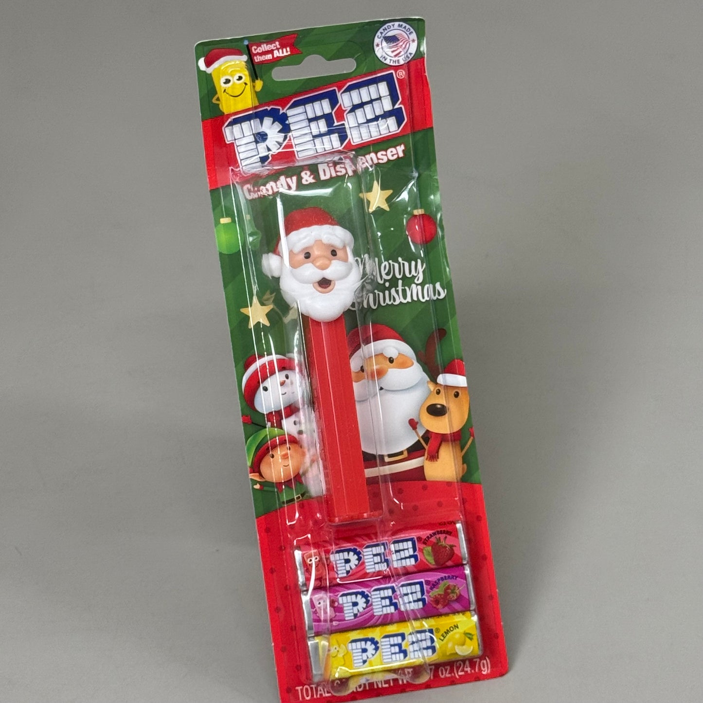 ZA@ PEZ (12 PACK) Christmas Charter Candy Dispenser Assortment 3 Rolls Candy Per Package BB 04/29 Damaged Packaging