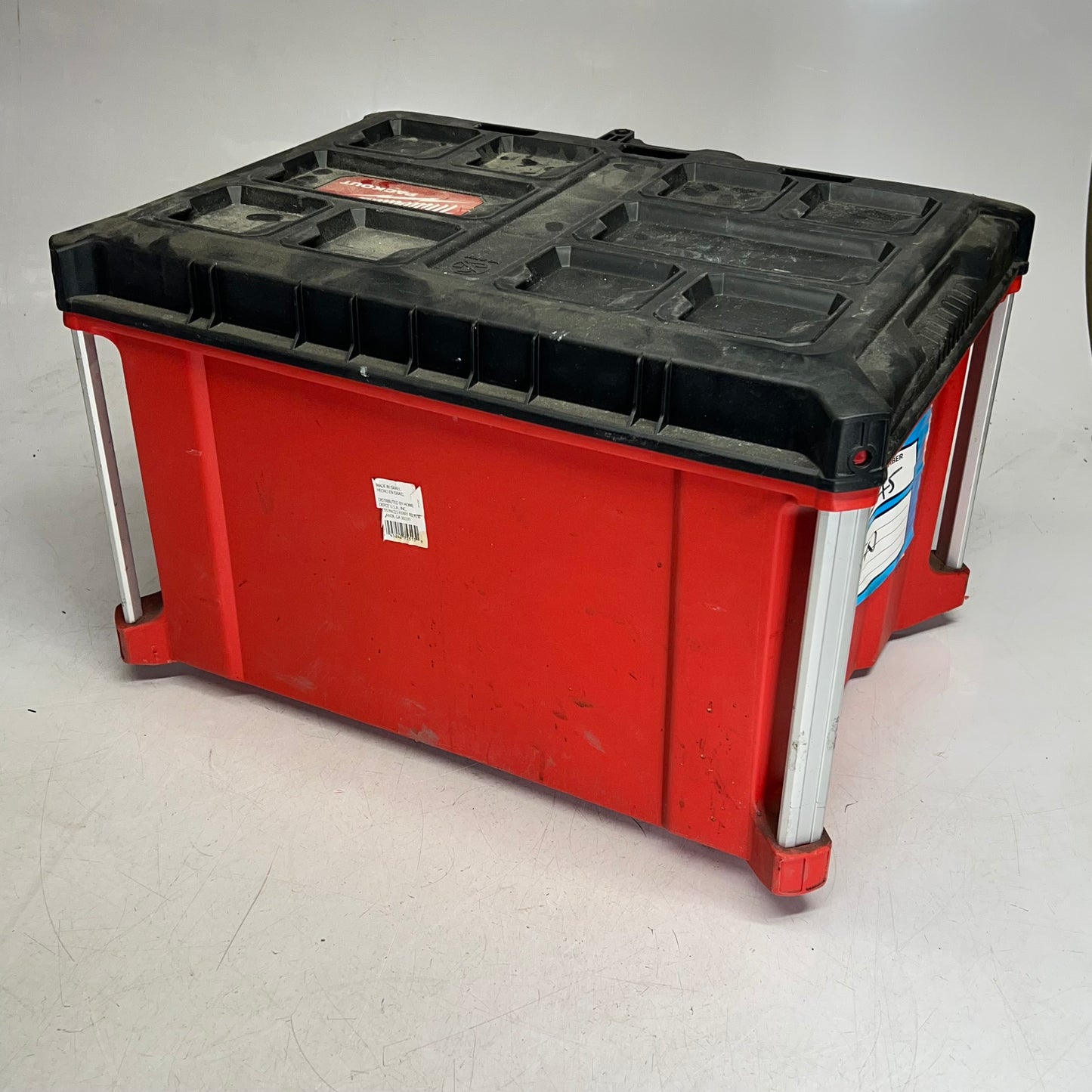 ZA@ MILWAUKEE Packout Modular 3-drawer Tool W/ Metal Reinforced Corner  Red/White |(Used)