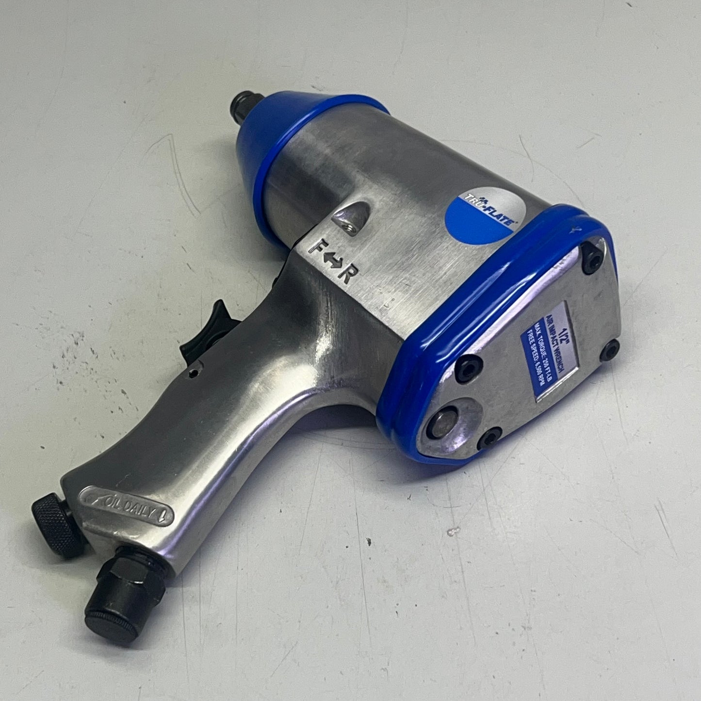 TRU-FLATE Air Ratchet & 1/2" Impact Wrench Kit 1/4" Air Inlet 6,500 RPM 25-590TF