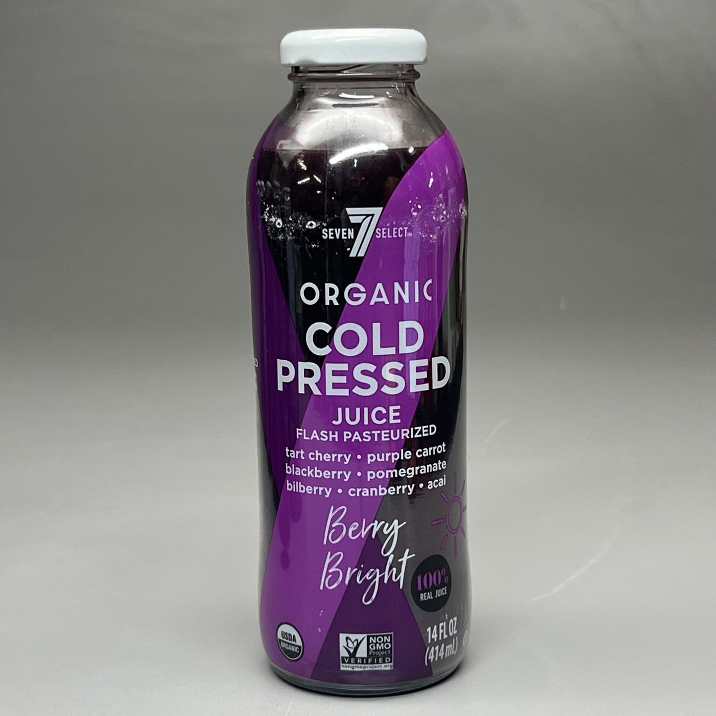 ZA@ COLD ORGANIC PRESSED JUICE Berry Bright 14 Fl oz / 20 Pk BB 10/6/25