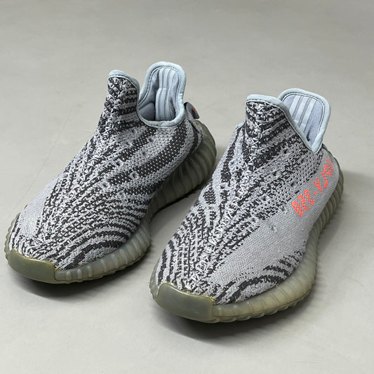 ADIDAS Supportive Yeezy Boost 350 V2 SPLY-350 US SZ 9 Marbled Grey Pre-Owned CWM351