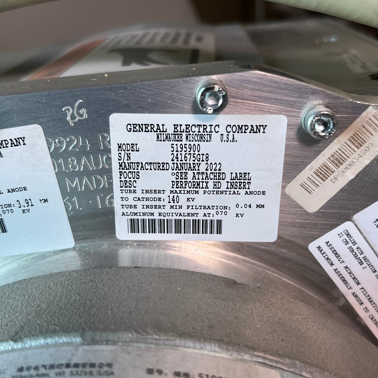 GE Performix HD X-ray tube Plus for GE Discovery 750HD CT 5195900/5195800-5