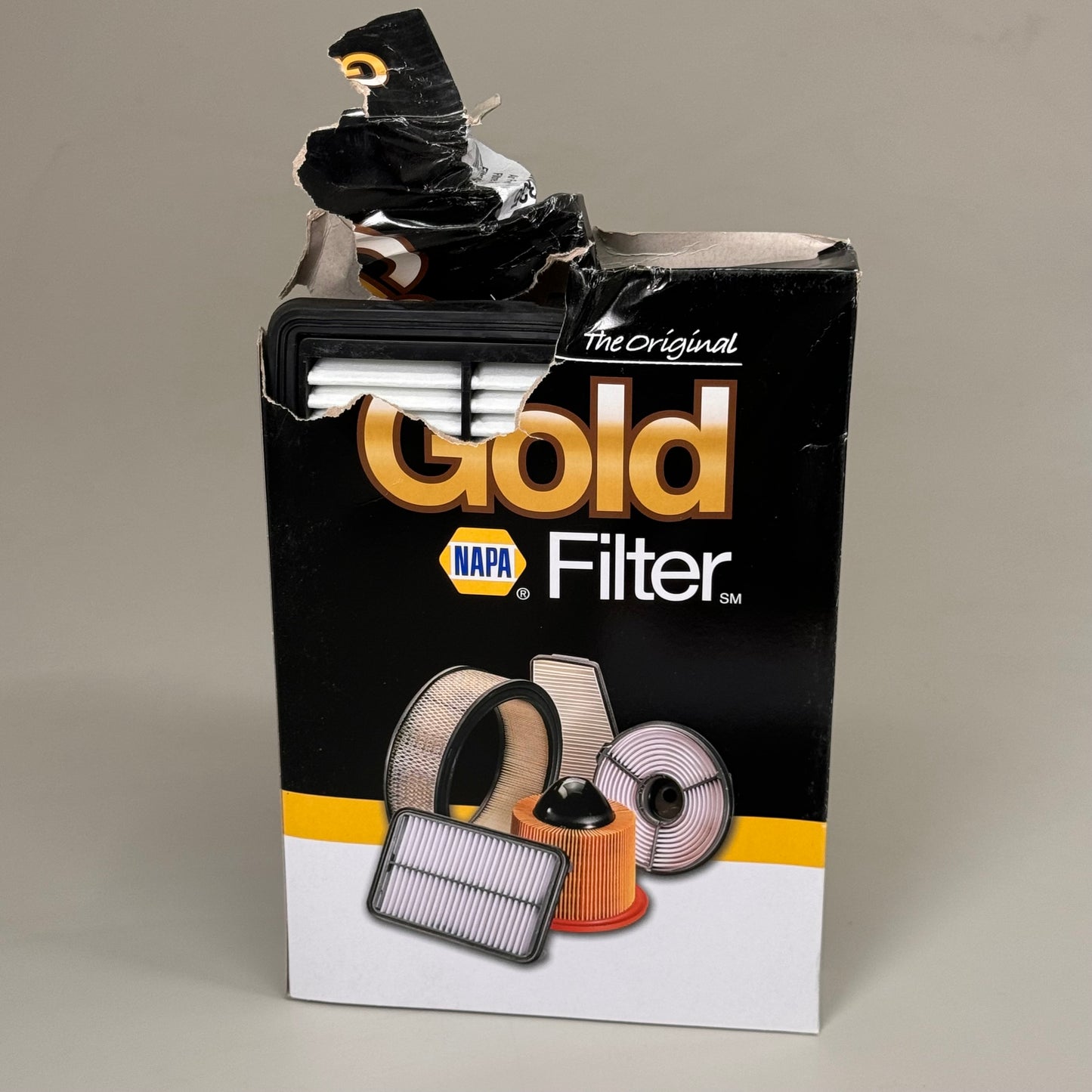 NAPA (2 PACK) The Original Gold Filter Synthetic Filter Media Material 200335 Damaged Packaging