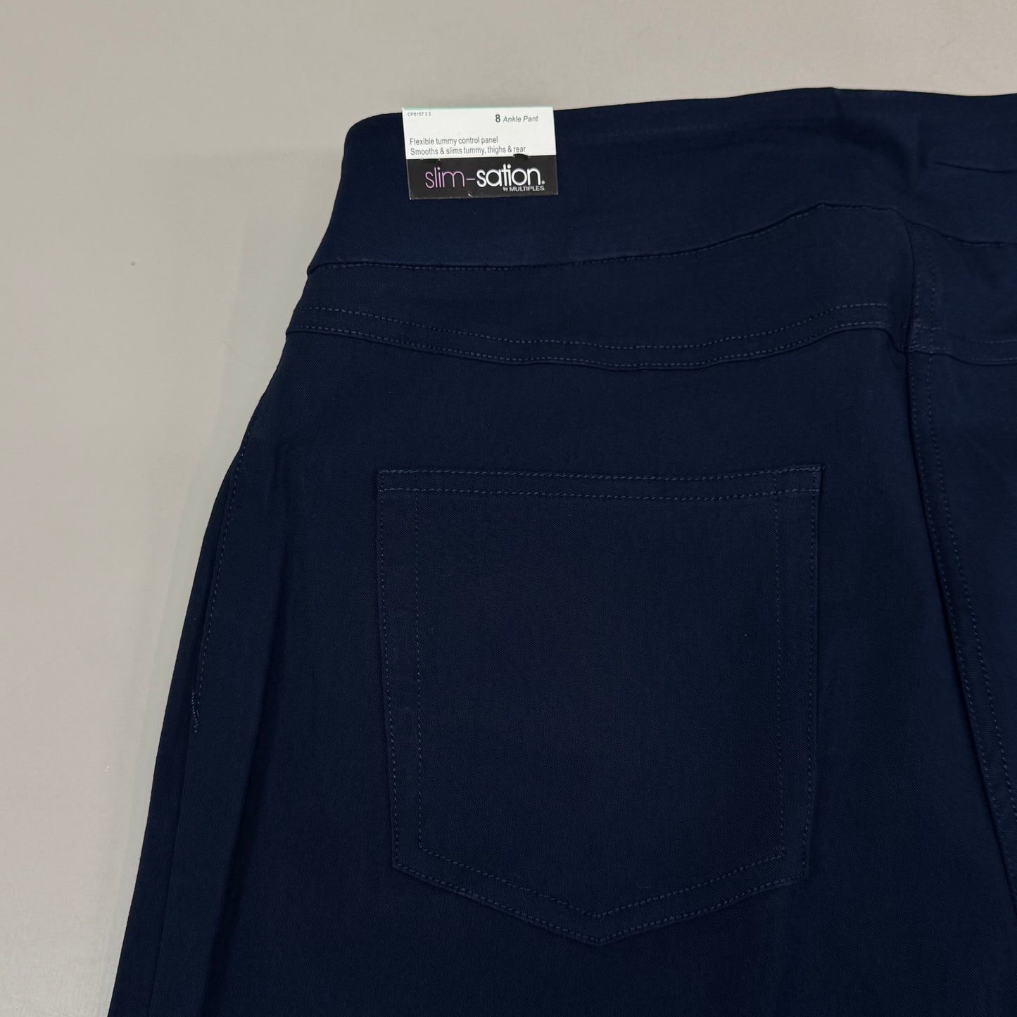 MULTIPLES Ankle Pants Petite Women's Sz 8 Midnight M48716PM