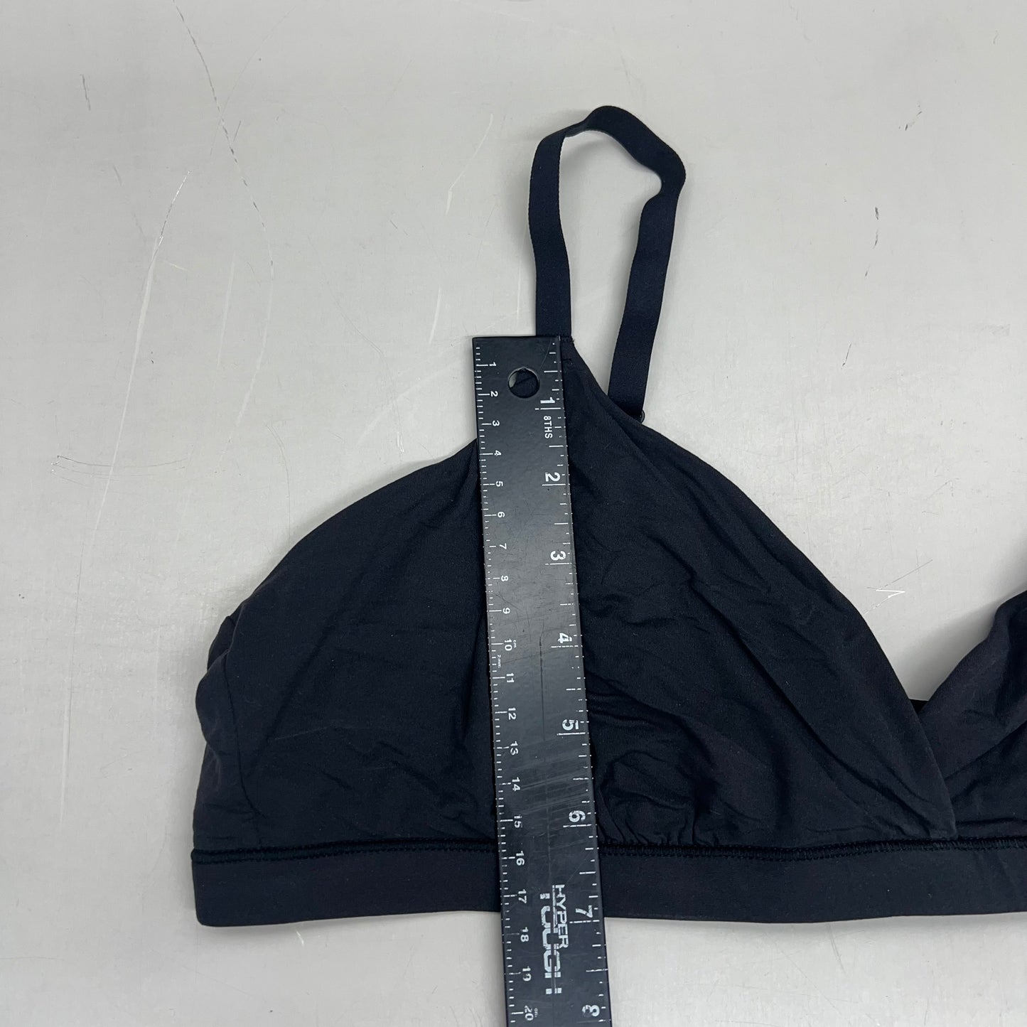 SKIMS Triangle Bralette 2-Ply Mesh Supportive Stretch Womens Sz 2XL Onyx