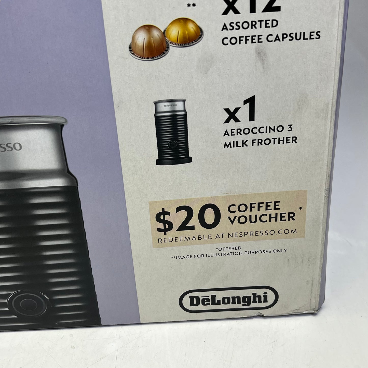 NESPRESSO Ultra Quiet Vertuo Next By De'longhi Coffee Kit Black/Silver ENV120CAE